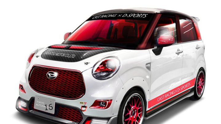 Spíše než závodně vypadá toto auto pouťově, Daihatsu Cast Racing.