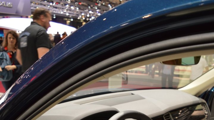 Škoda Kodiaq při premiéře na pařížském autosalonu.