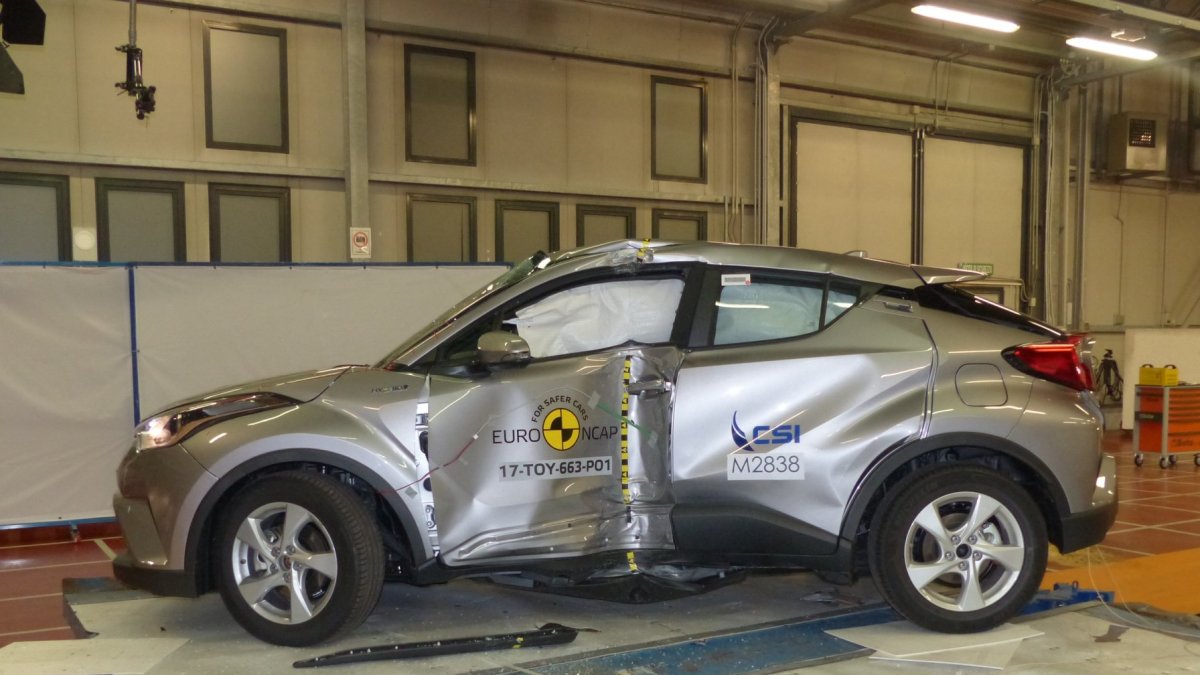 Toyota C-HR v nárazových testech Euro NCAP.