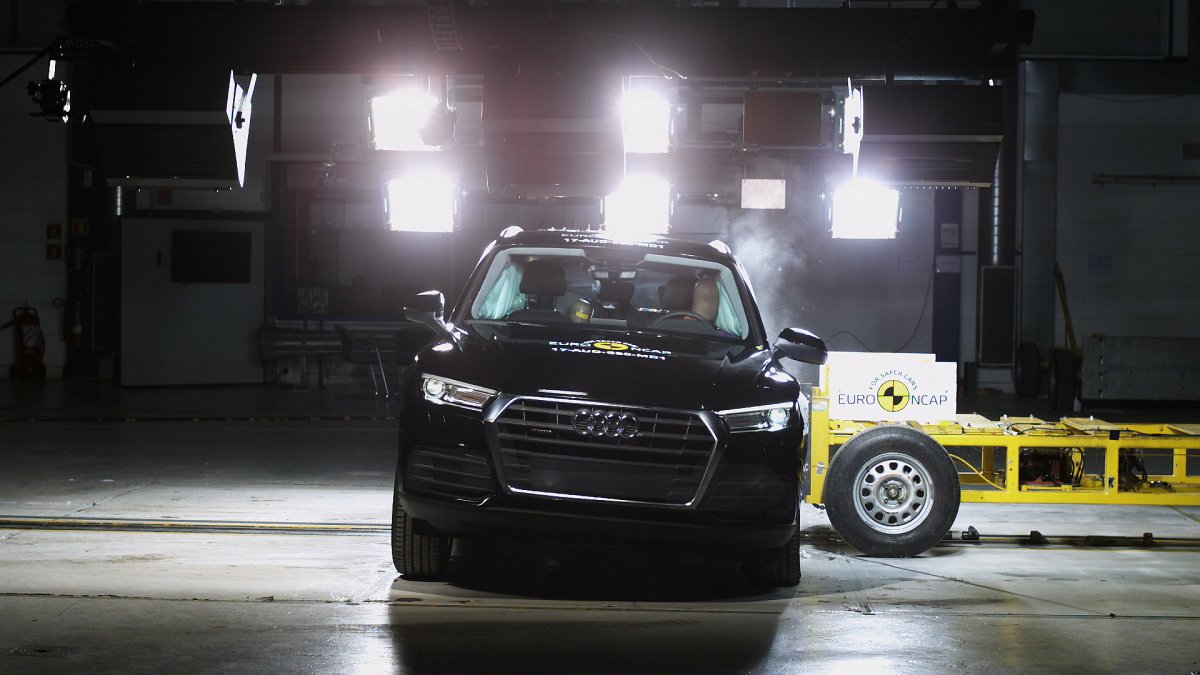 Audi Q5 v nárazových testech Euro NCAP.