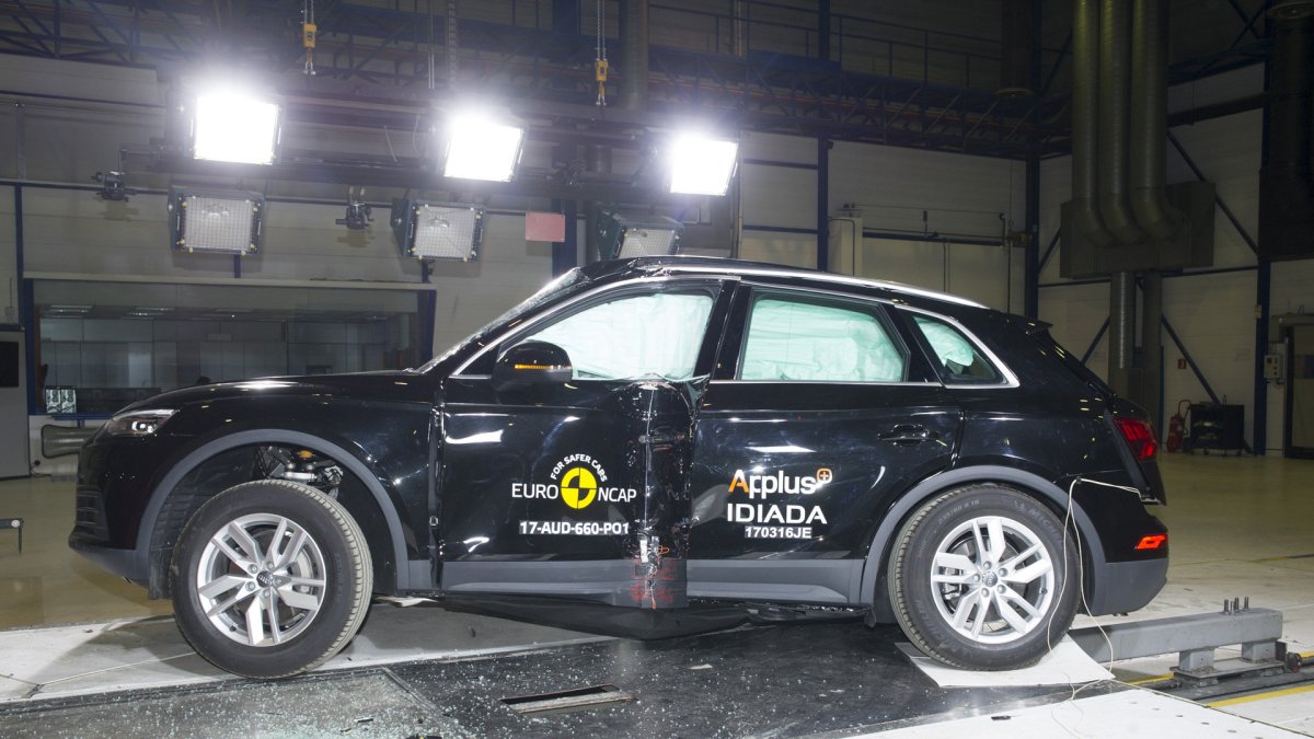 Audi Q5 v nárazových testech Euro NCAP.