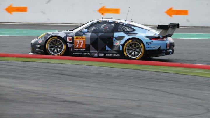 Porsche 911RSR týmu Dempsey-Proton Racing s posádkou Marvin Diest, Christian Ried, Matteo Cairoli