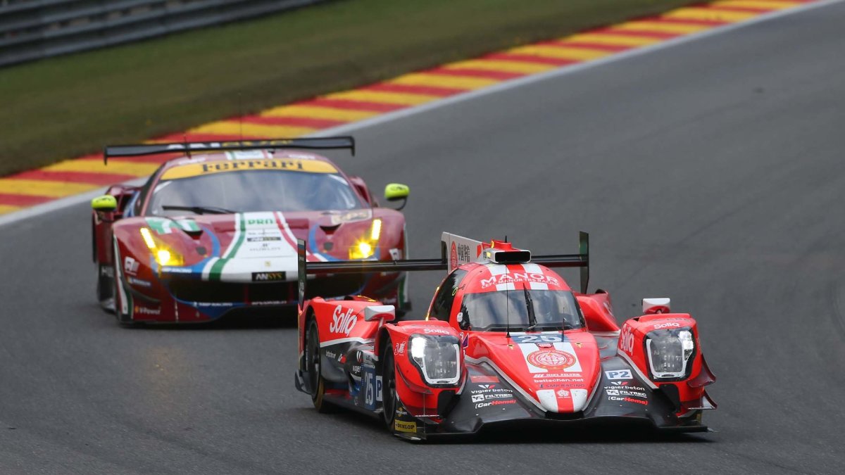 Prototyp LMP2 týmu CEFC Manor TRS Racing s posádkou Vitalij Petrov, Roberto Gonzales, Simon Trummer