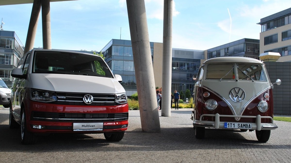 Volkswagen Multivan T6 a T1 Samba