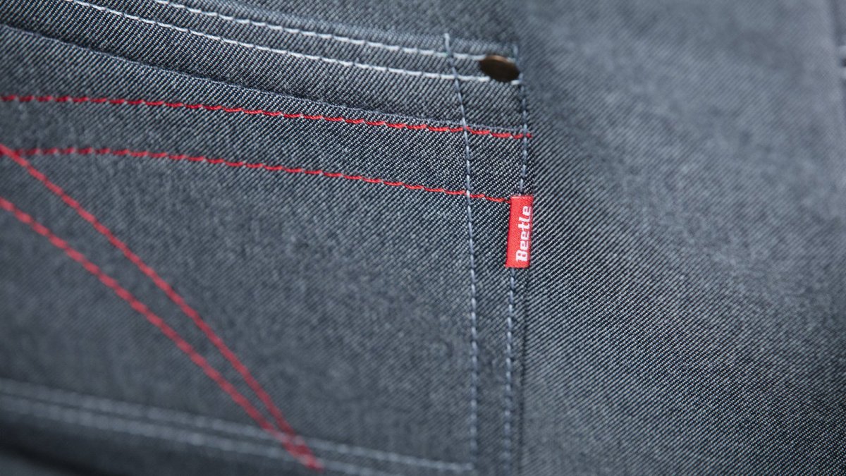 Čalounění sedadel připomíná džínovinu, Volkswagen Beetle Denim.