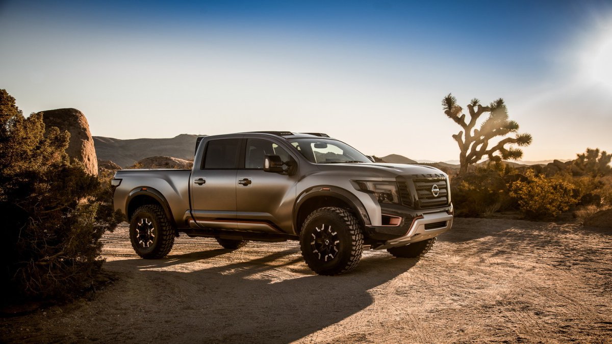 Nissan Titan Warrior se vyznačuje sportovnější karosérií a osmiválcovým dieselem.