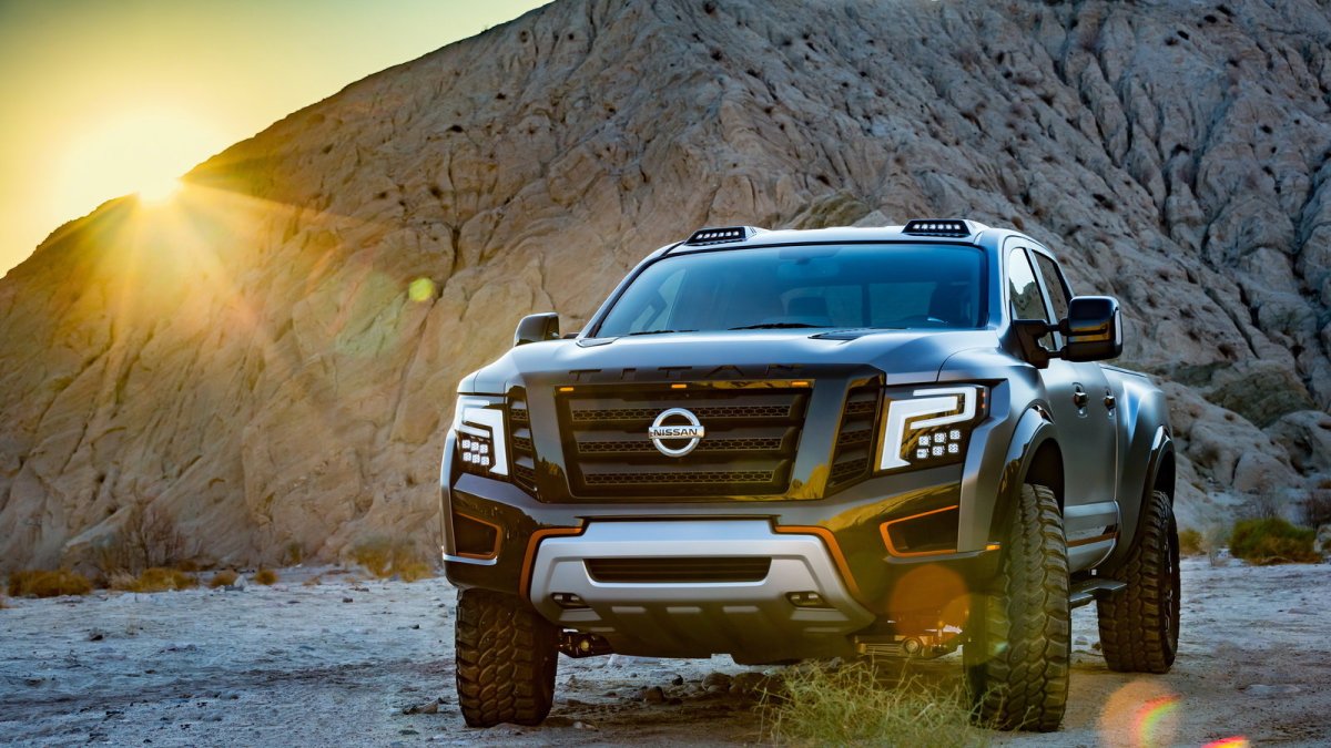 Nissan Titan Warrior se vyznačuje sportovnější karosérií a osmiválcovým dieselem.