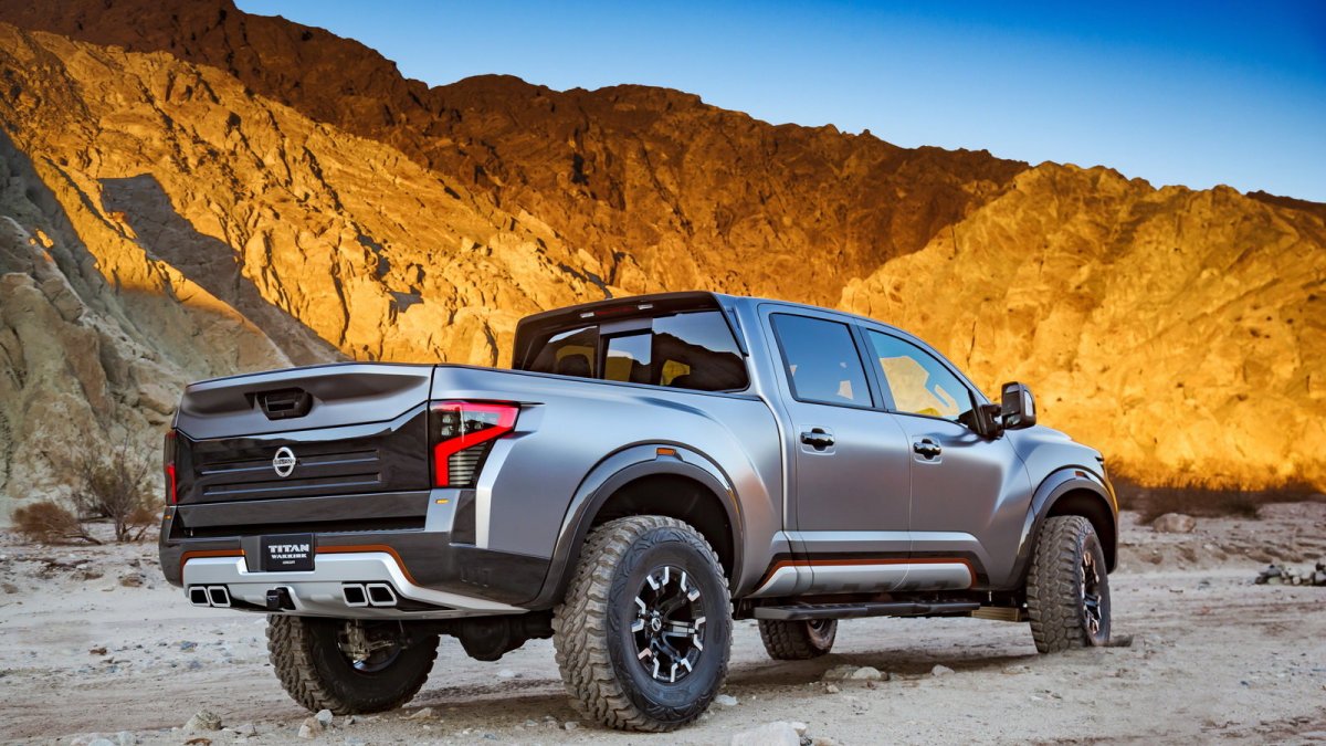 Nissan Titan Warrior se vyznačuje sportovnější karosérií a osmiválcovým dieselem.